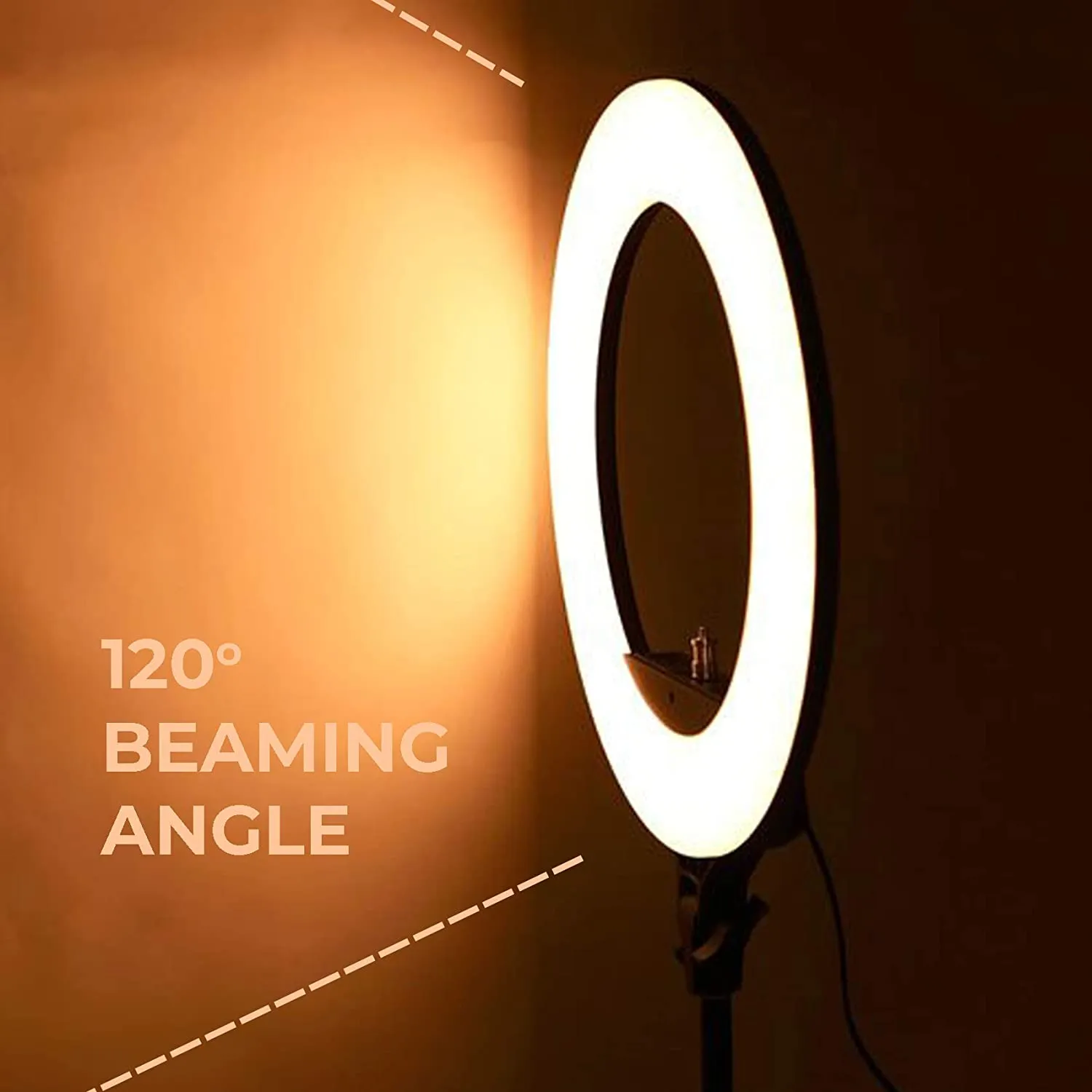 12 Inches Portable LED Ring Light with 3 Color Modes Dimmable Lighting | for YouTube, Photo-Shoot, Video Shoot, Live Stream, Makeup & Vlogging