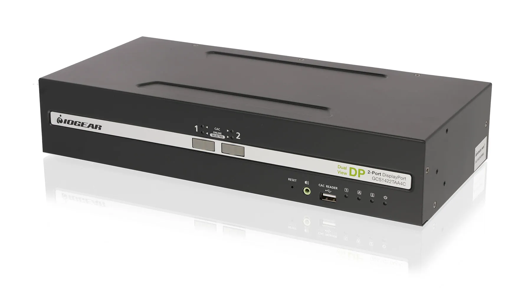 2-Port Dual View DisplayPort Secure KVM Switch w/Audio and CAC Support