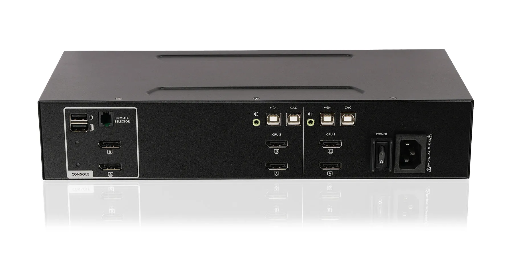 2-Port Dual View DisplayPort Secure KVM Switch w/Audio and CAC Support