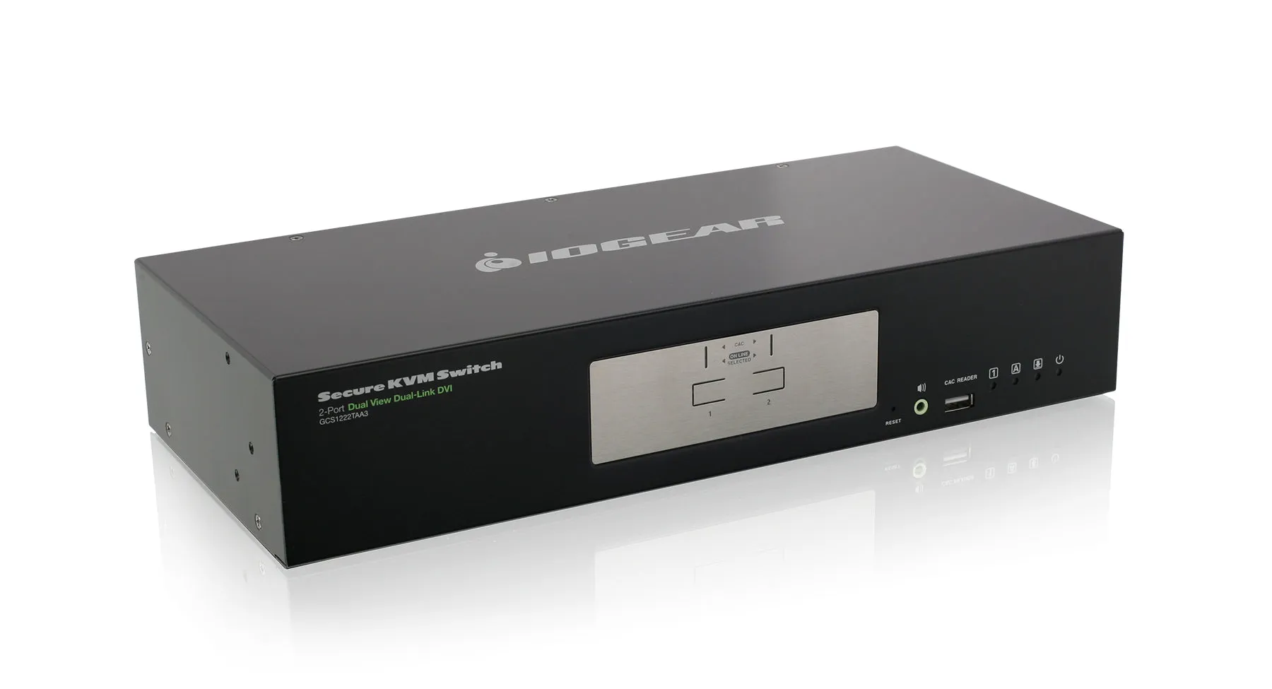 2-Port Dual View Dual-Link DVI Secure KVM Switch (TAA)