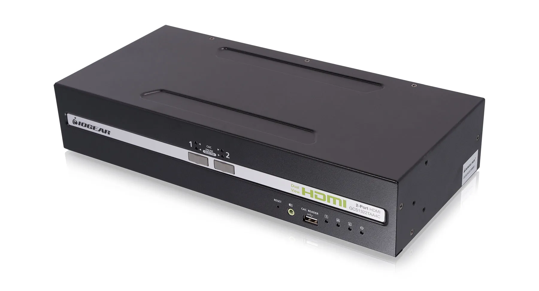 2-Port Dual View HDMI Secure KVM Switch w/CAC and Audio