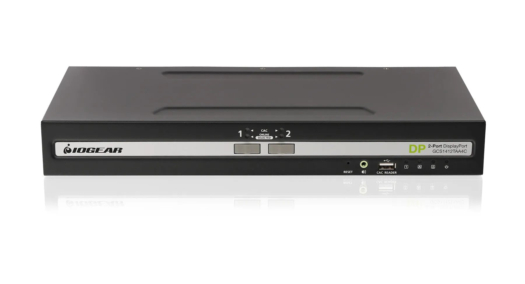 2-Port Single View DisplayPort KVM Secure Switch w/Audio and CAC support