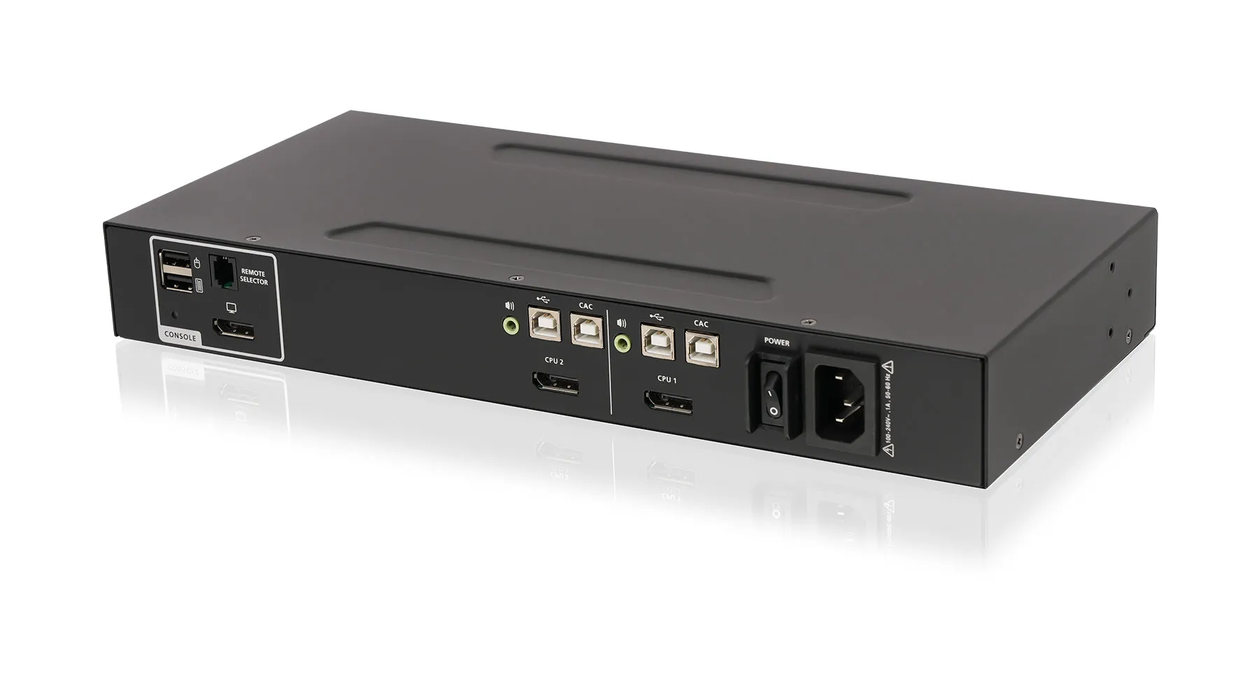 2-Port Single View DisplayPort KVM Secure Switch w/Audio and CAC support
