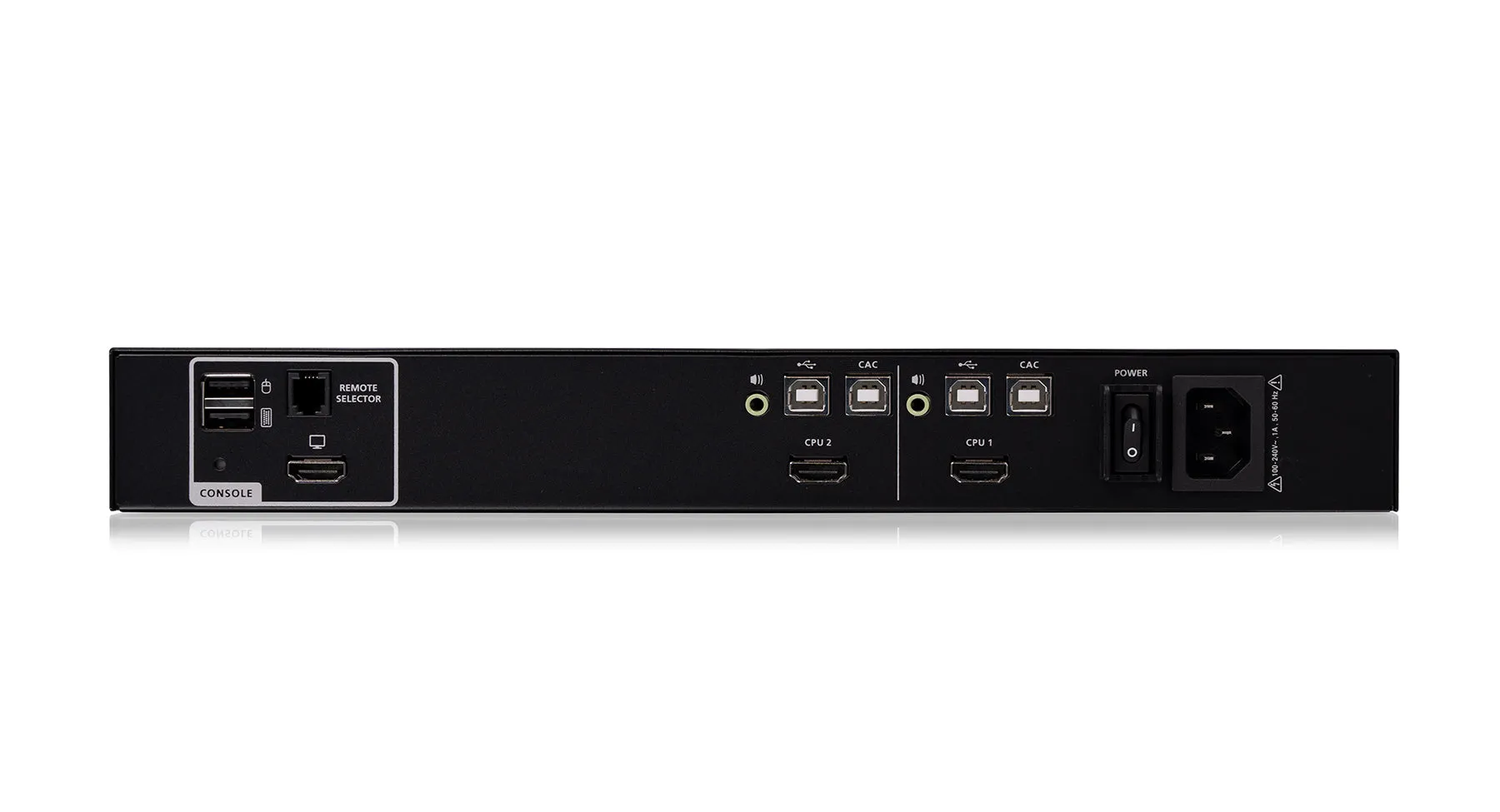 2-Port Single View HDMI Secure KVM Switch w/CAC and Audio