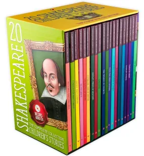 20 Children's Shakespeare Story Books with Audio CD - Tragedy & Comedy - Hardback - Macaw Books