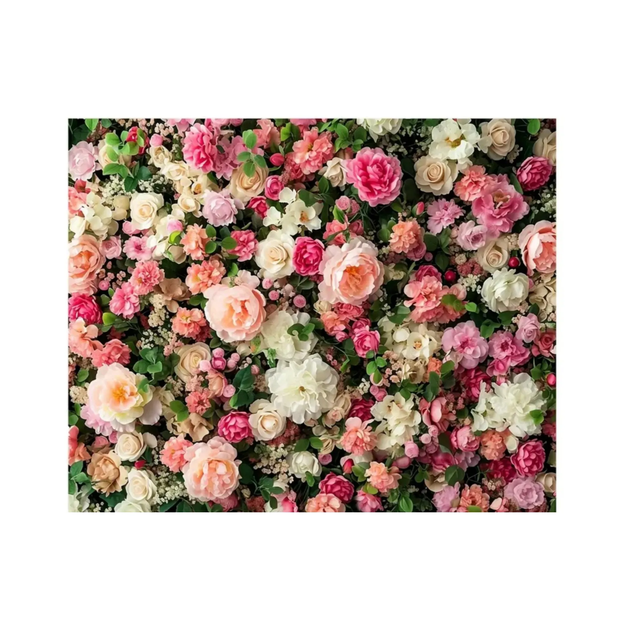 2.3 X 1.8M Vibrant Spring Floral Rose Polyester Photography Backdrop 1345000371
