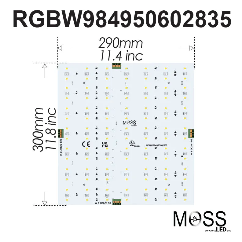 24V RGB W 4100k Panel 1x1'