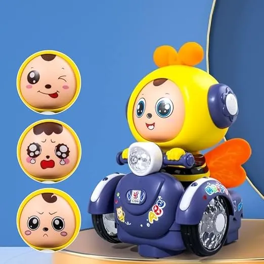 360 ROTATING CARTOON BEE TRANSFORM EXPRESSION TOY