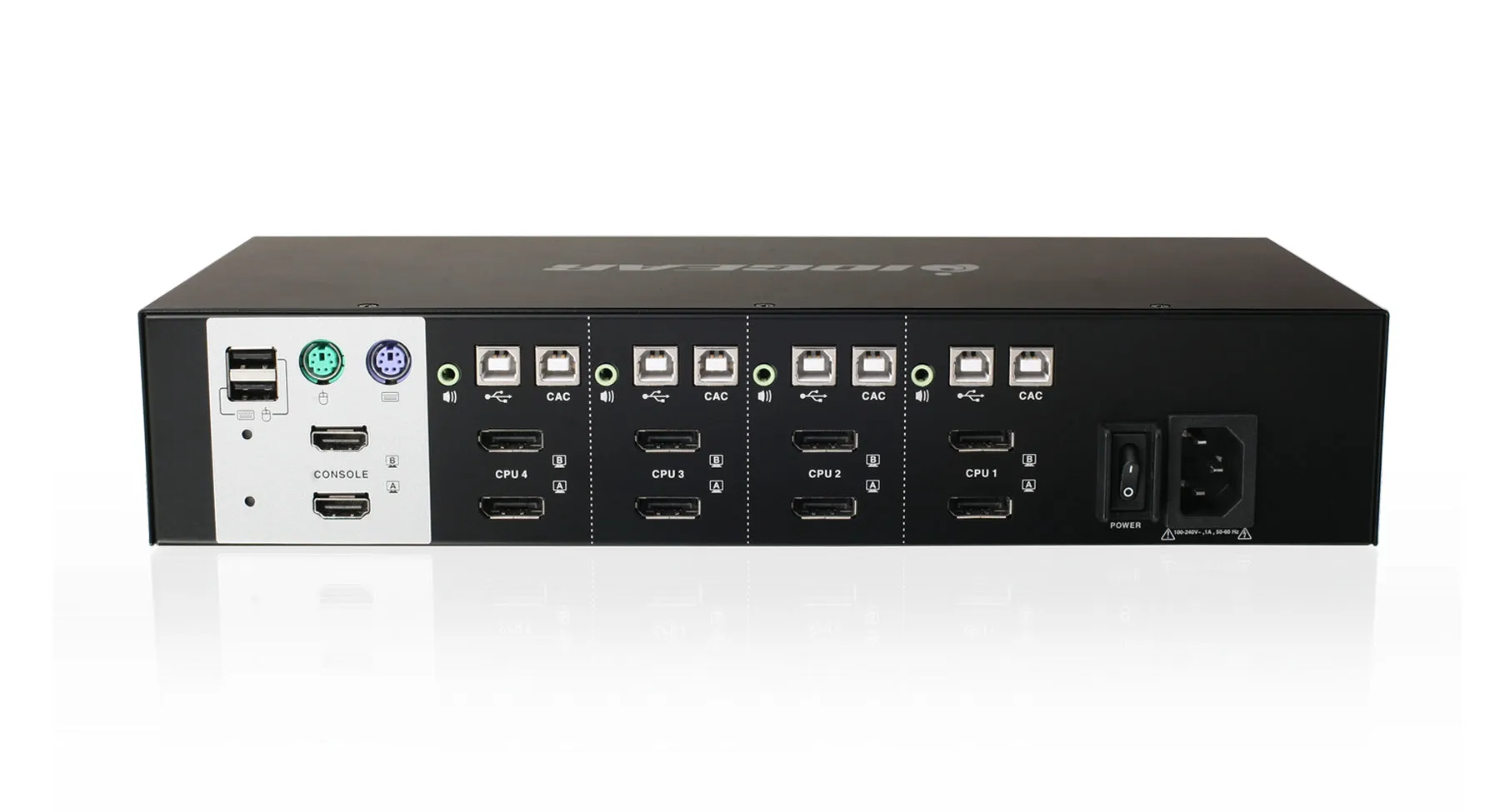4-Port Dual View DisplayPort Secure KVM Switch (TAA)