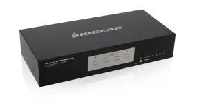 4-Port Dual View Dual-Link DVI Secure KVM Switch (TAA)