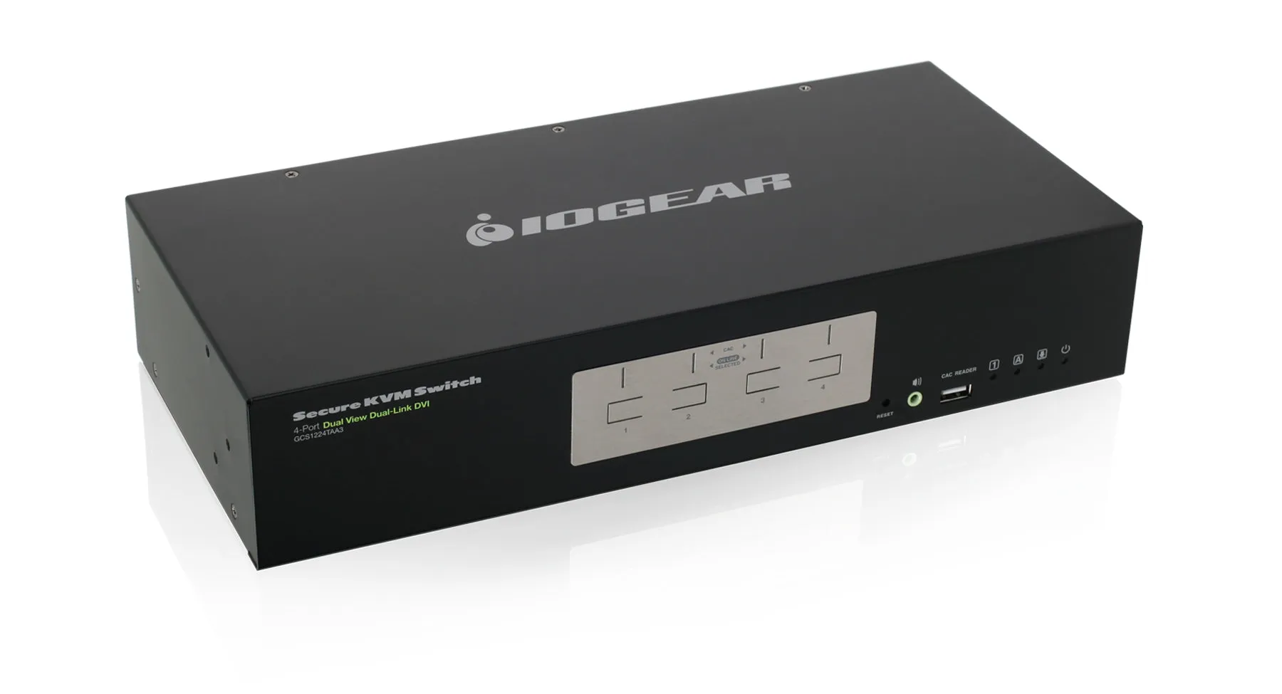 4-Port Dual View Dual-Link DVI Secure KVM Switch (TAA)