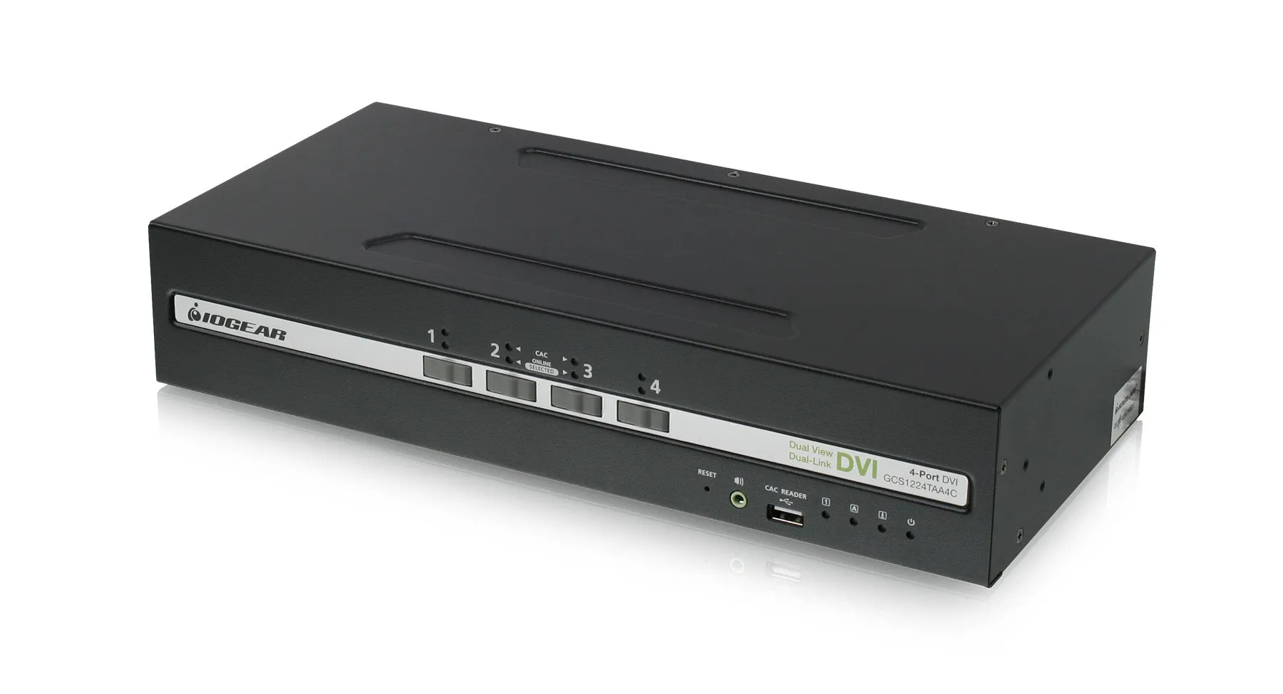 4-Port Dual View DVI Secure KVM Switch w/Audio and CAC Support