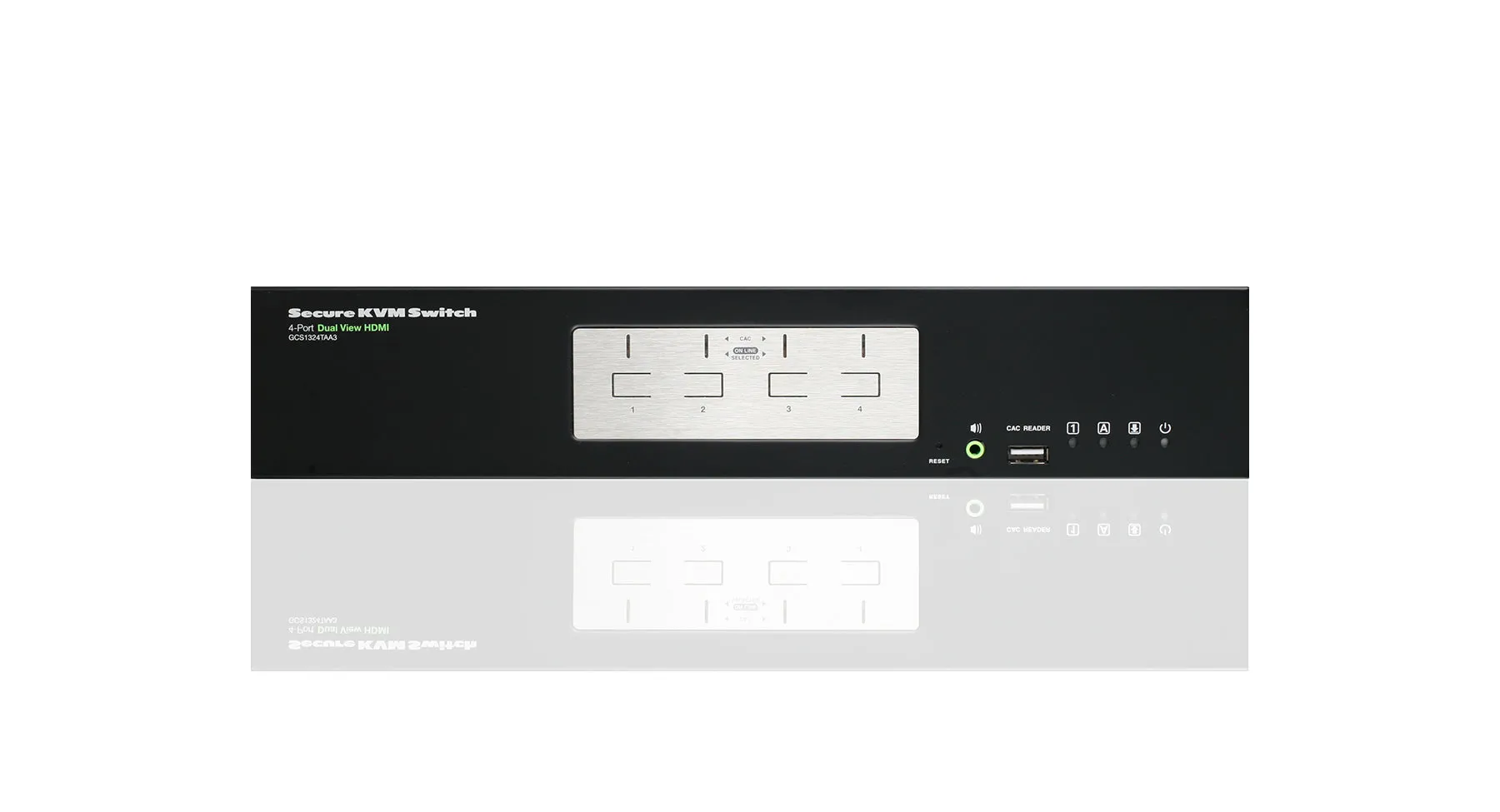 4-Port Dual View HDMI Secure KVM Switch (TAA)