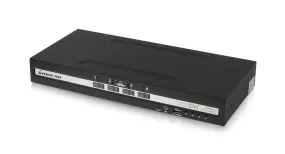 4-Port Single View DVI Secure KVM Switch w/Audio and CAC Support