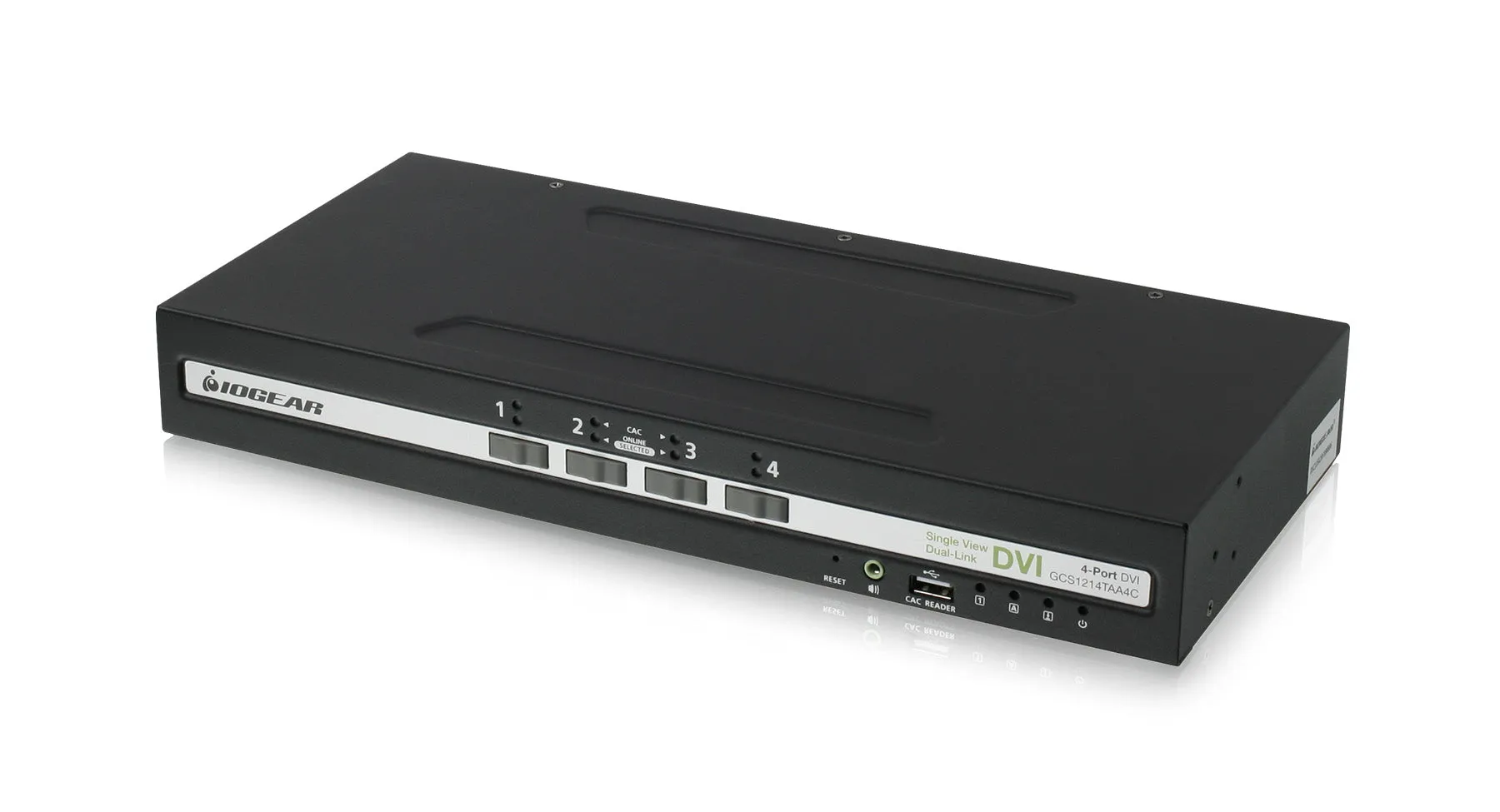 4-Port Single View DVI Secure KVM Switch w/Audio and CAC Support