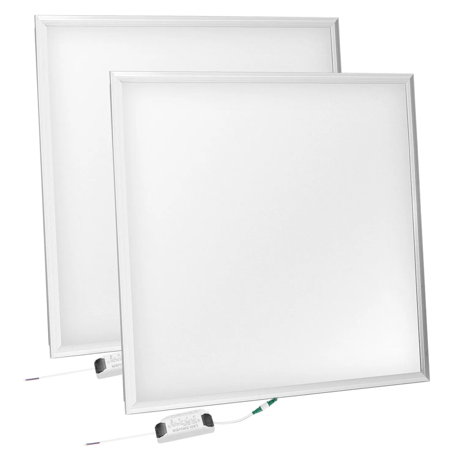 48W 2×2FT LED Panel Light 5800LM 7000K Ceiling Lighting 150W Equivalent LED Troffer Recessed Edge-Lit