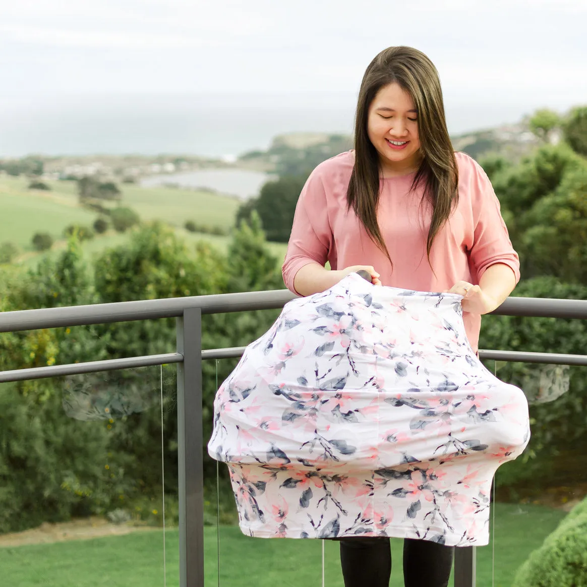 5 in 1 Multi-Use Cover | Watercolour Blossom