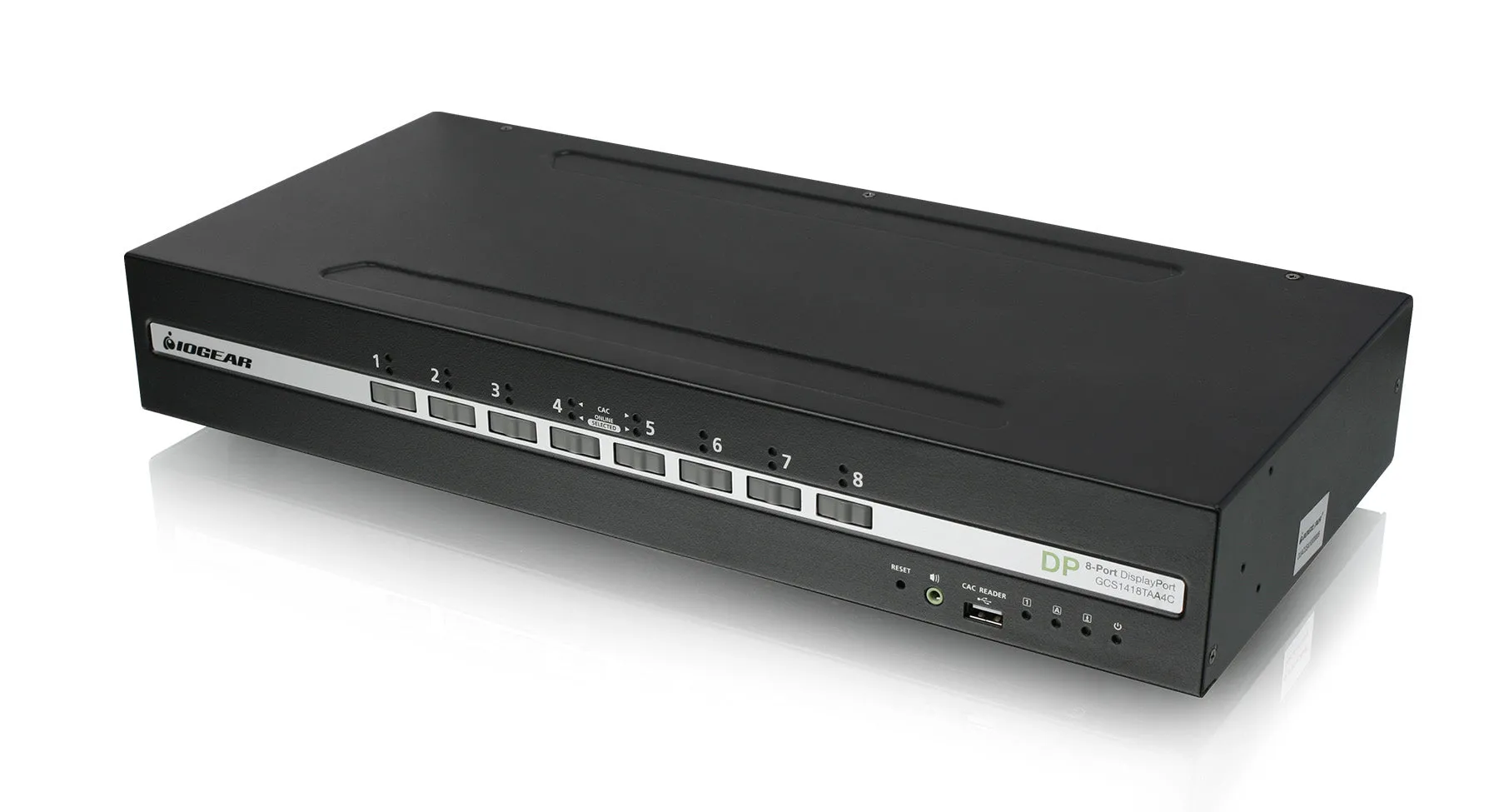 8-Port Single View DisplayPort Secure KVM Switch w/Audio and CAC Support