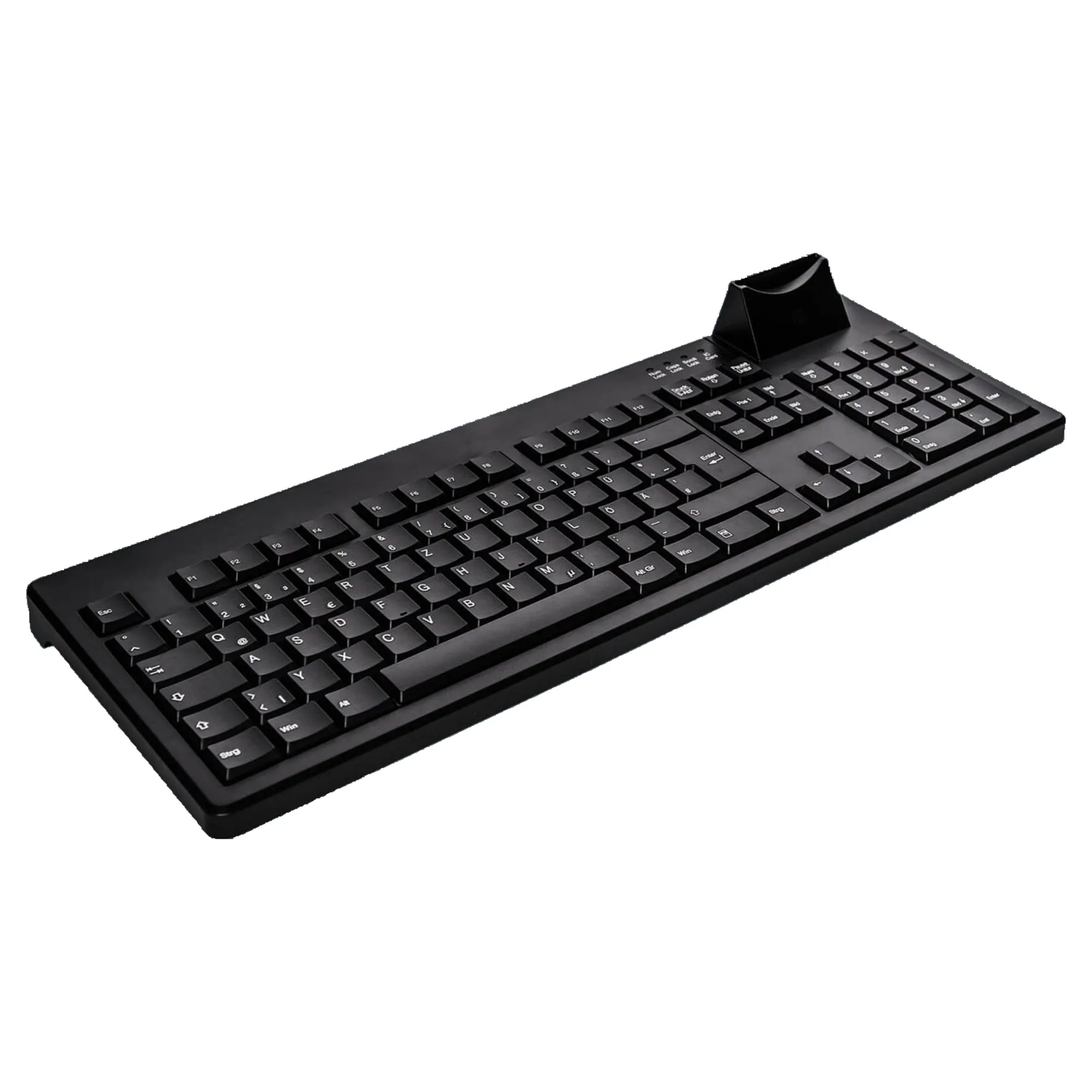 Active Key AK-8200S Keyboard with integrated Smart Card Reader in Black - Wired