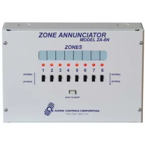 Alarm Controls ZA-8N Eight Zone Annunciator Panel for all monitoring applications