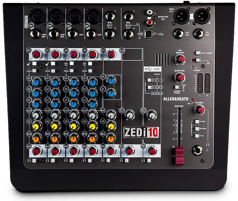 Allen & Heath ZEDi-10 10-channel Mixer with USB Audio Interface