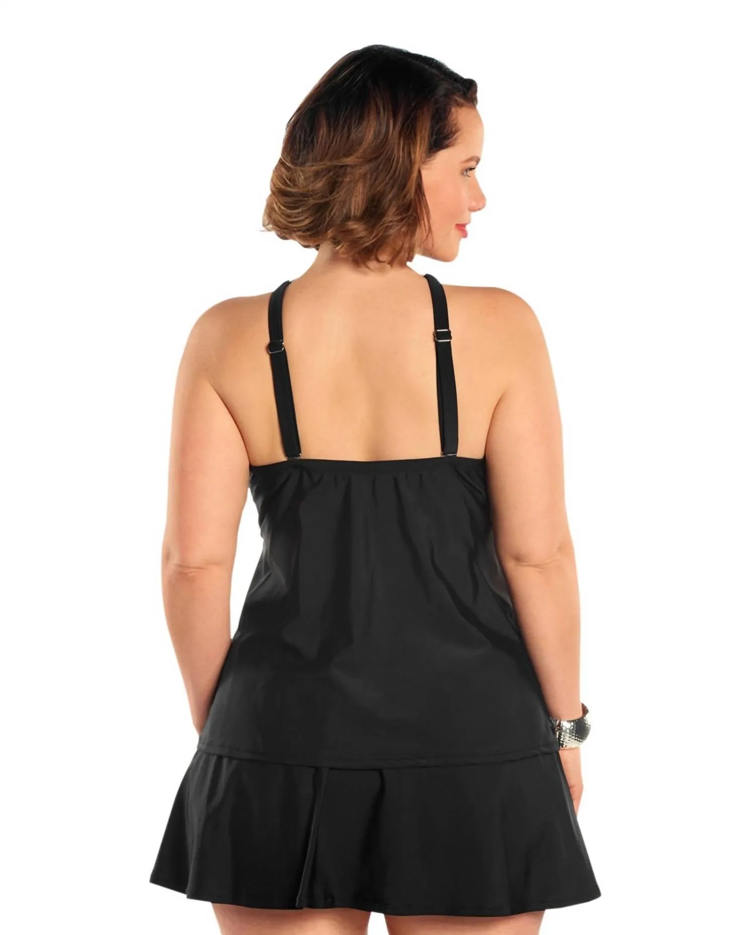 Always For Me - Plus Size Siren Tankini Top with Matching Tankini Bottom