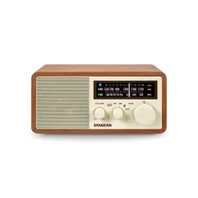 AM / FM / AUX / Bluetooth Wooden Cabinet Radio