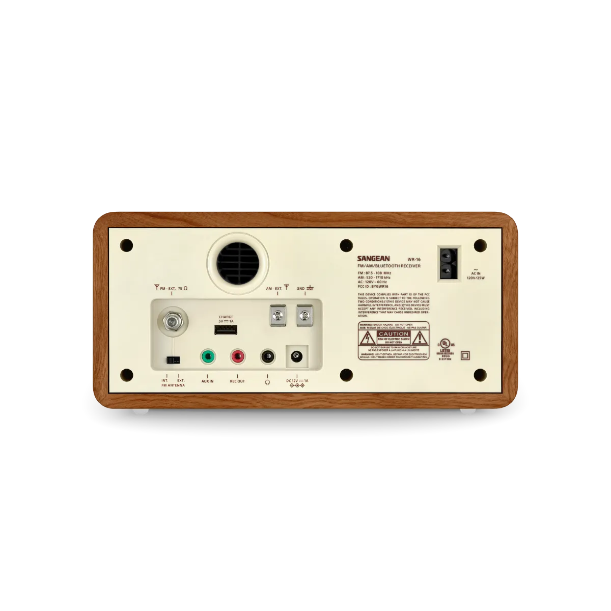 AM / FM / AUX / Bluetooth Wooden Cabinet Radio