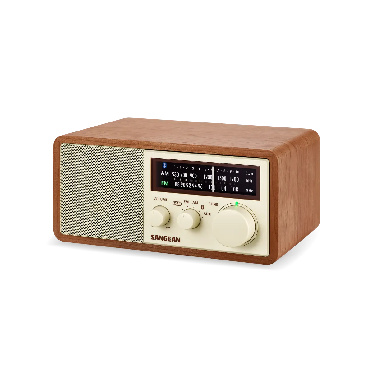 AM / FM / AUX / Bluetooth Wooden Cabinet Radio