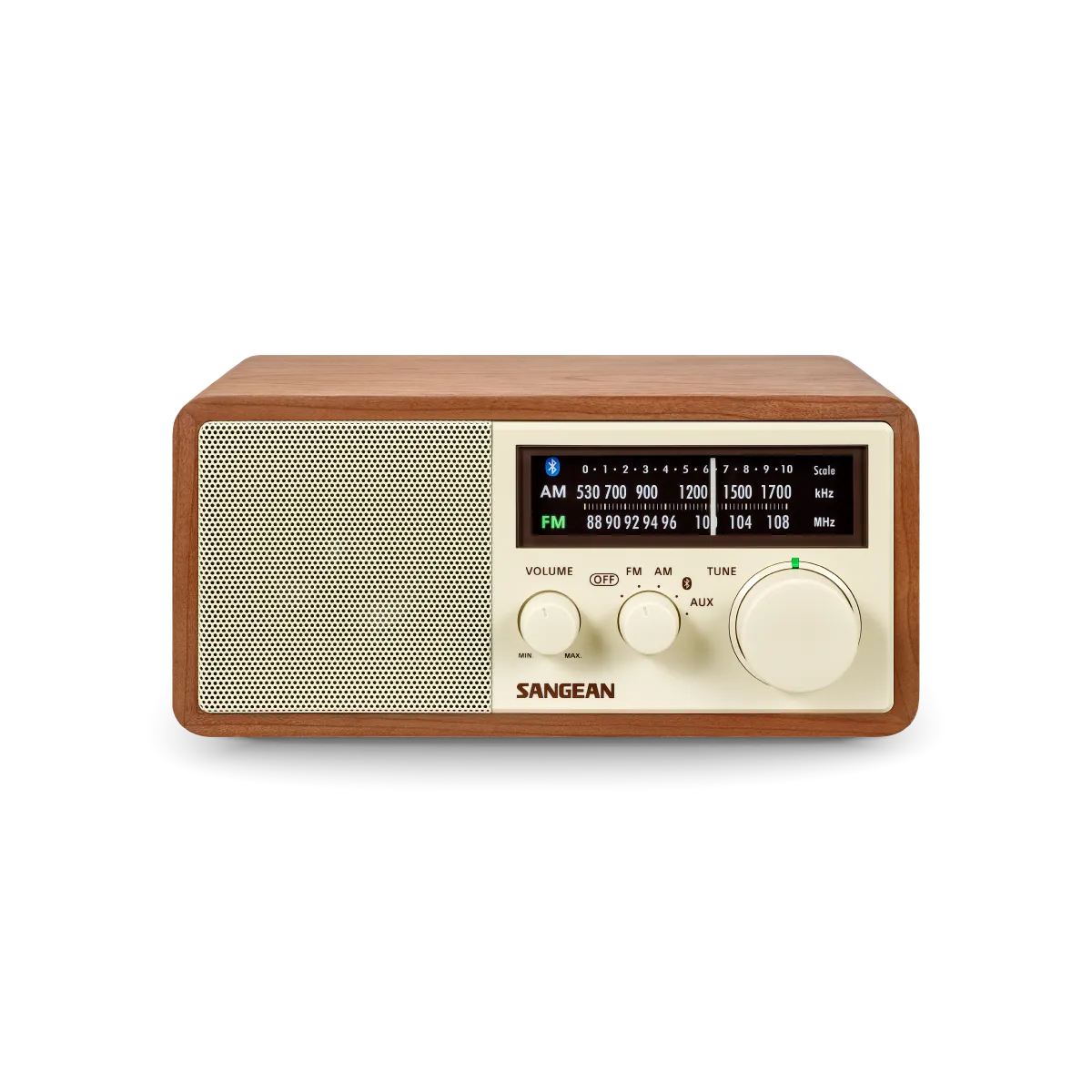 AM / FM / AUX / Bluetooth Wooden Cabinet Radio