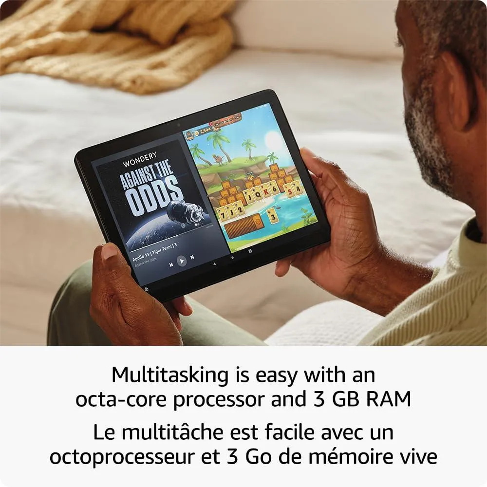 Amazon Fire HD 10 tablet.