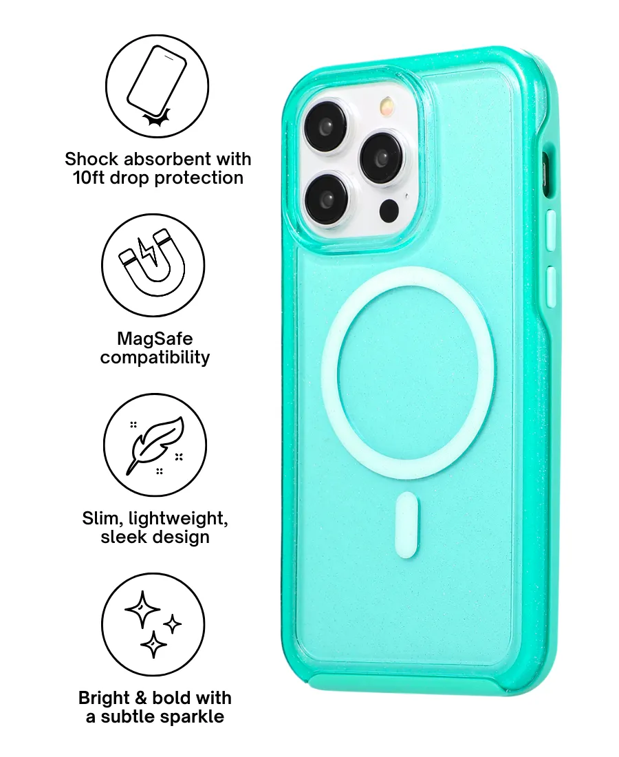 Aqua Neon MagSafe Phone Case