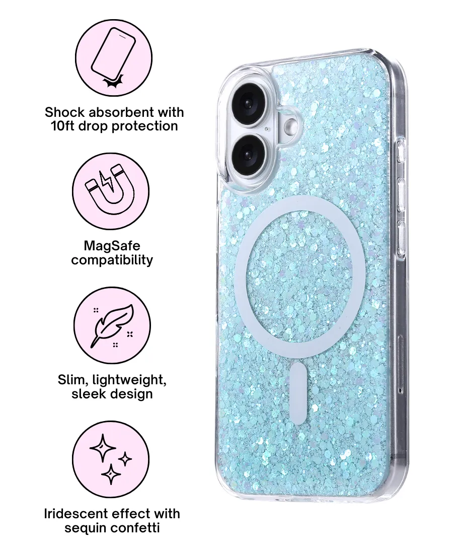 Aquamarine Disco MagSafe Phone Case