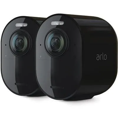 Arlo 4K Ultra 2 Camera Security Camera System Black - Certified Refurbished