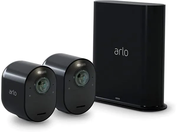 Arlo 4K Ultra 2 Camera Security Camera System Black - Certified Refurbished