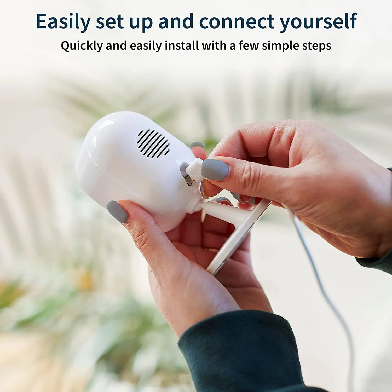 Arlo Essential 1080p Night Vision, 2 Way Audio Wired Indoor Camera, White - Certified Refurbished