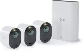 Arlo Ultra 4K UHD WiFi 3-Camera System - Certified Refurbished