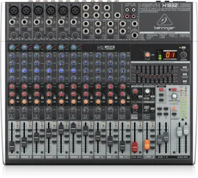 Behringer XENYX X1832USB Premium 18-Input 3/2-Bus Mixer with XENYX Mic Preamps and Compressors, British EQ, 24-Bit Multi-FX Processor and USB/Audio Interface - Each
