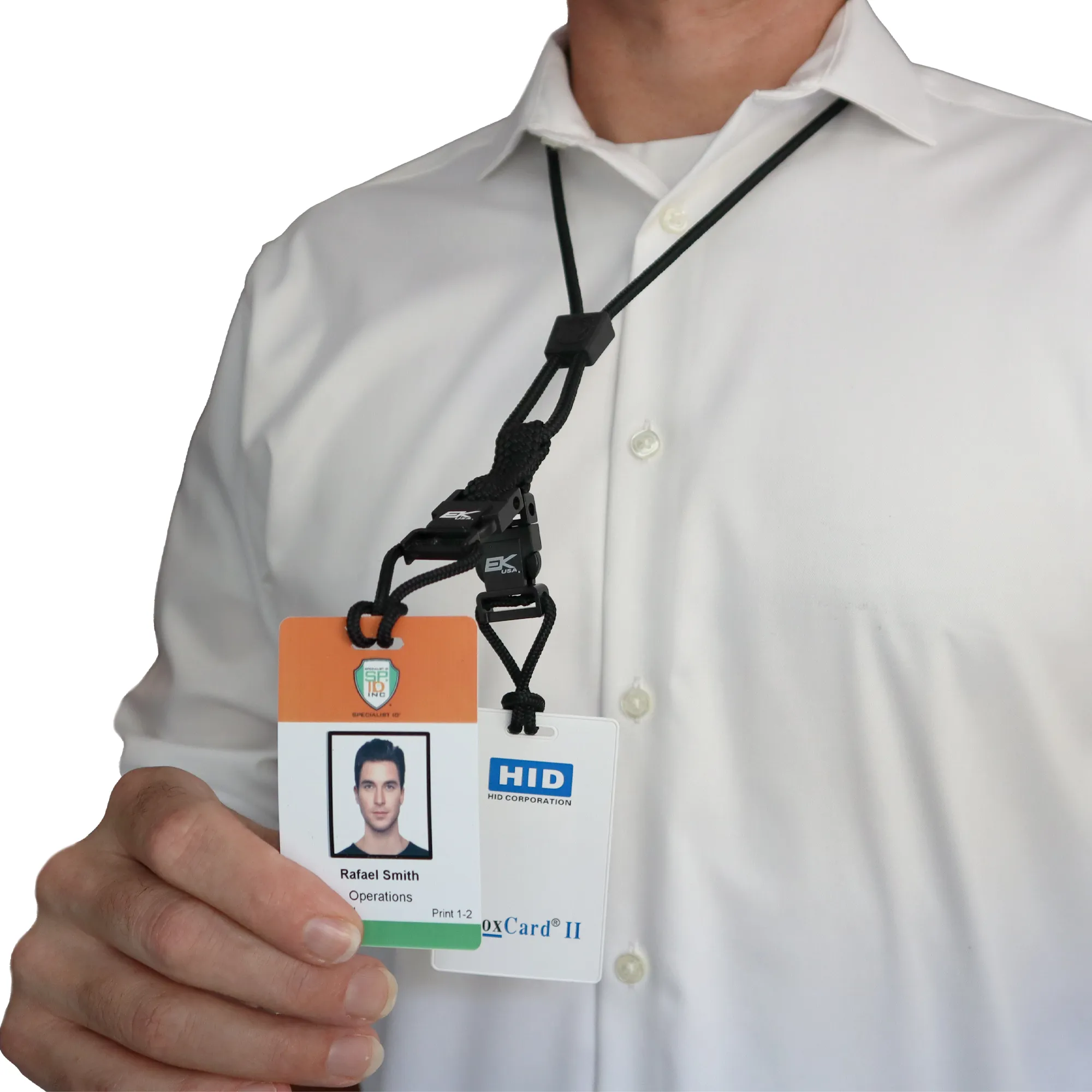 Black EK Lanyard Plus II with Two Detachable Soft End Loops (10760) by EK USA