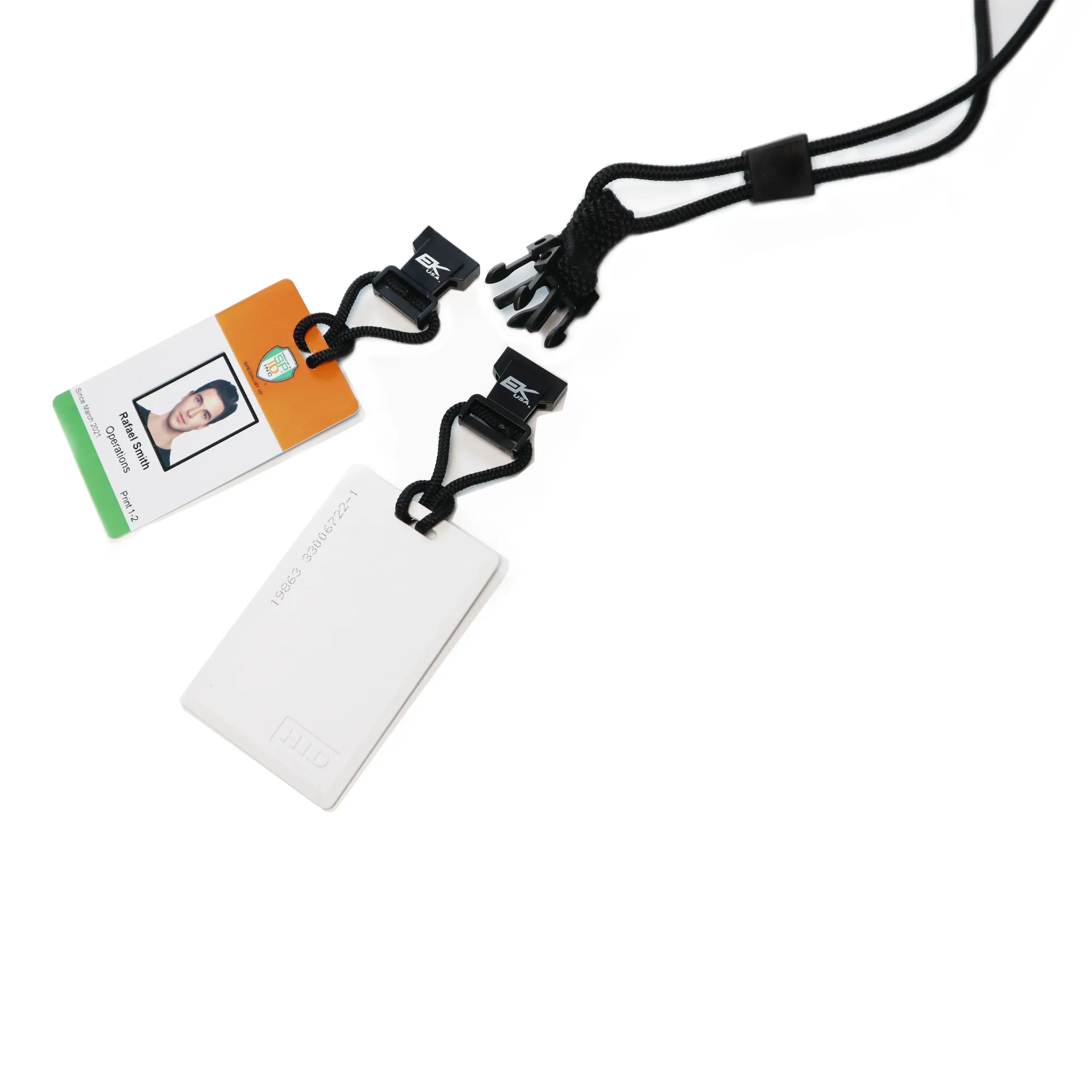 Black EK Lanyard Plus II with Two Detachable Soft End Loops (10760) by EK USA