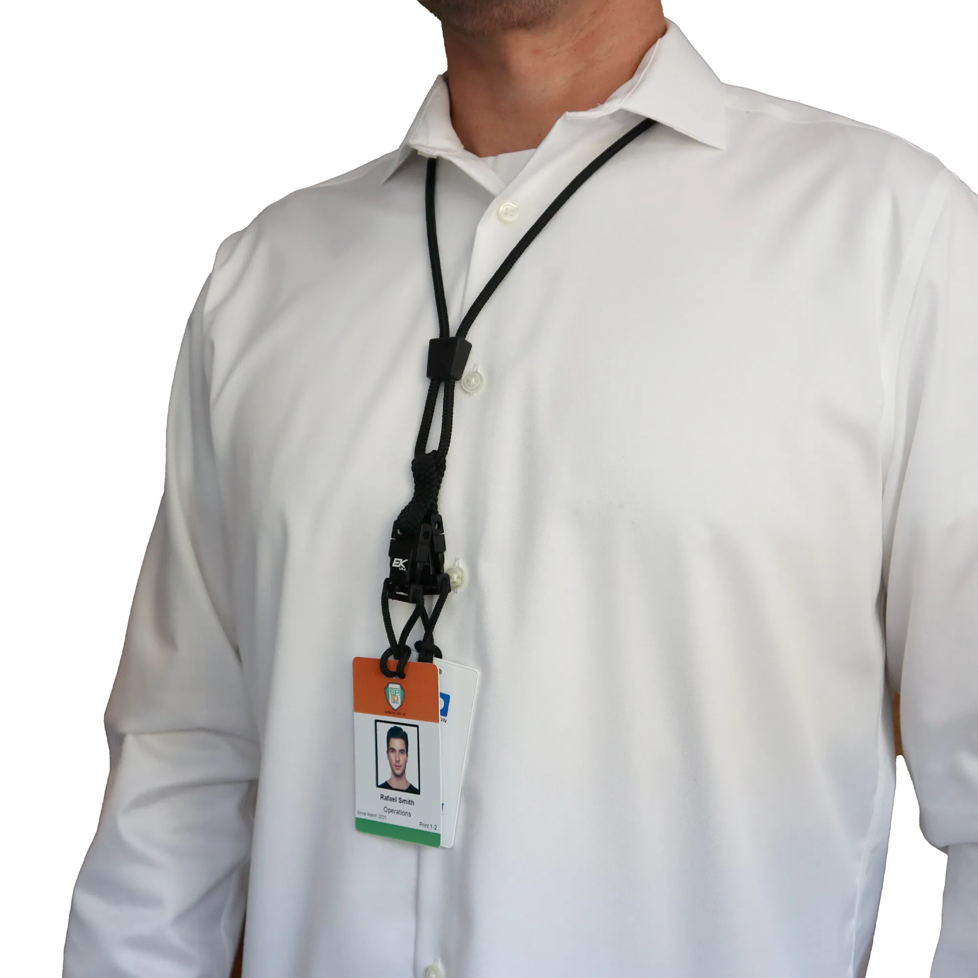 Black EK Lanyard Plus II with Two Detachable Soft End Loops (10760) by EK USA