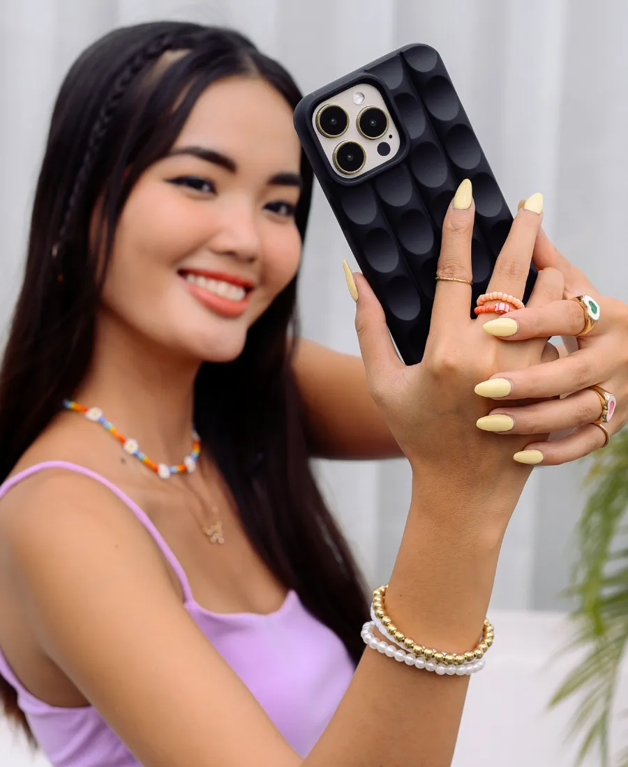 Black Groovy Phone Case
