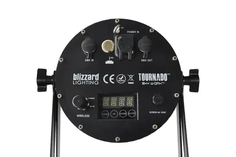 Blizzard Lighting TOURNADO-IP-EXA Outdoor Rated 12 15W RGBAW UV LED Par Light