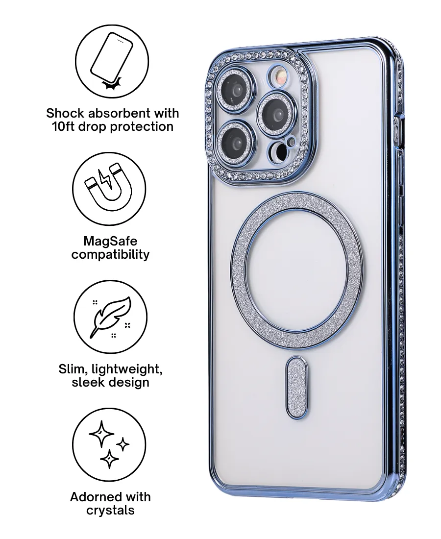 Blue Glam MagSafe Phone Case