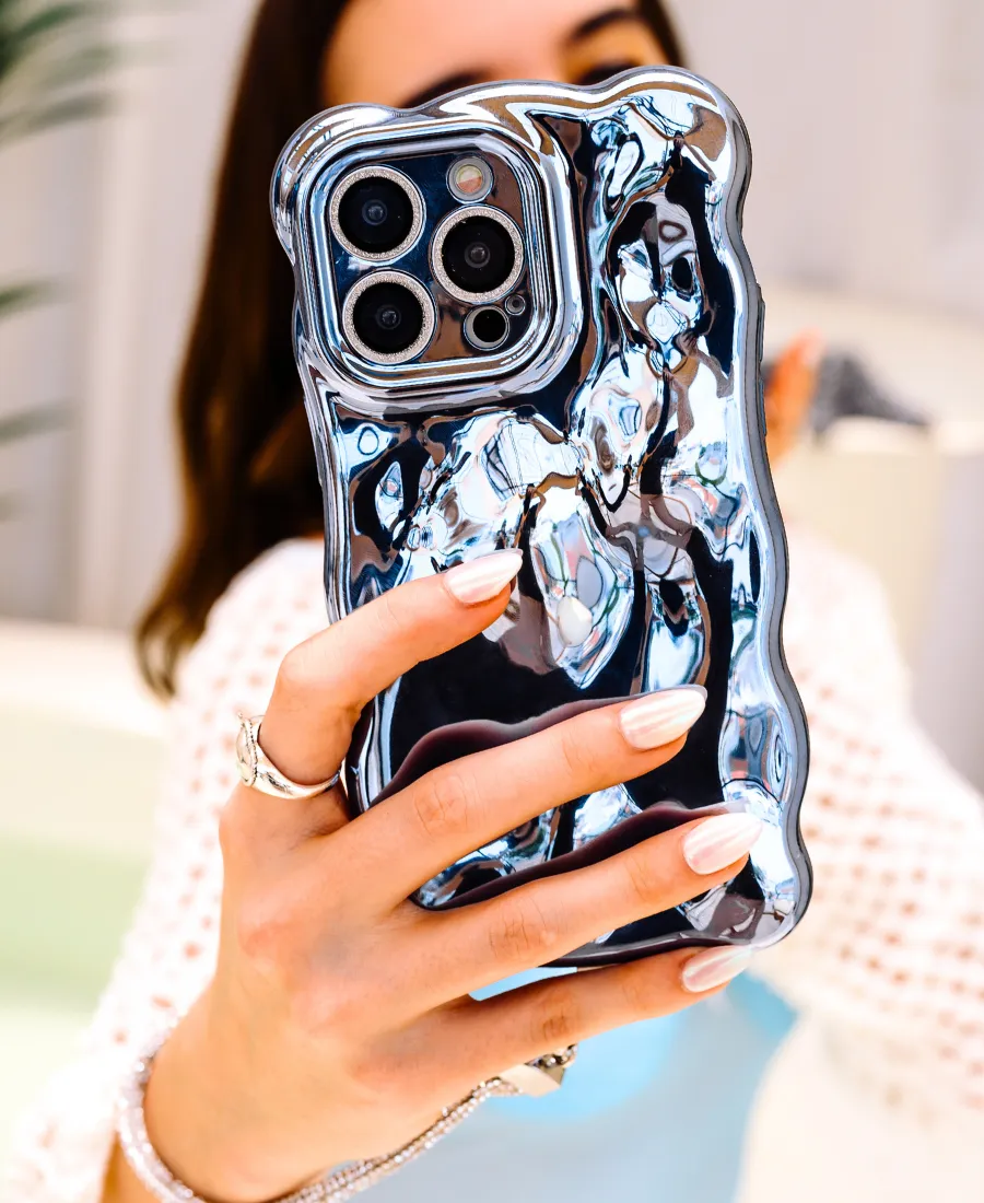 Blue Metallic Fantasy Phone Case