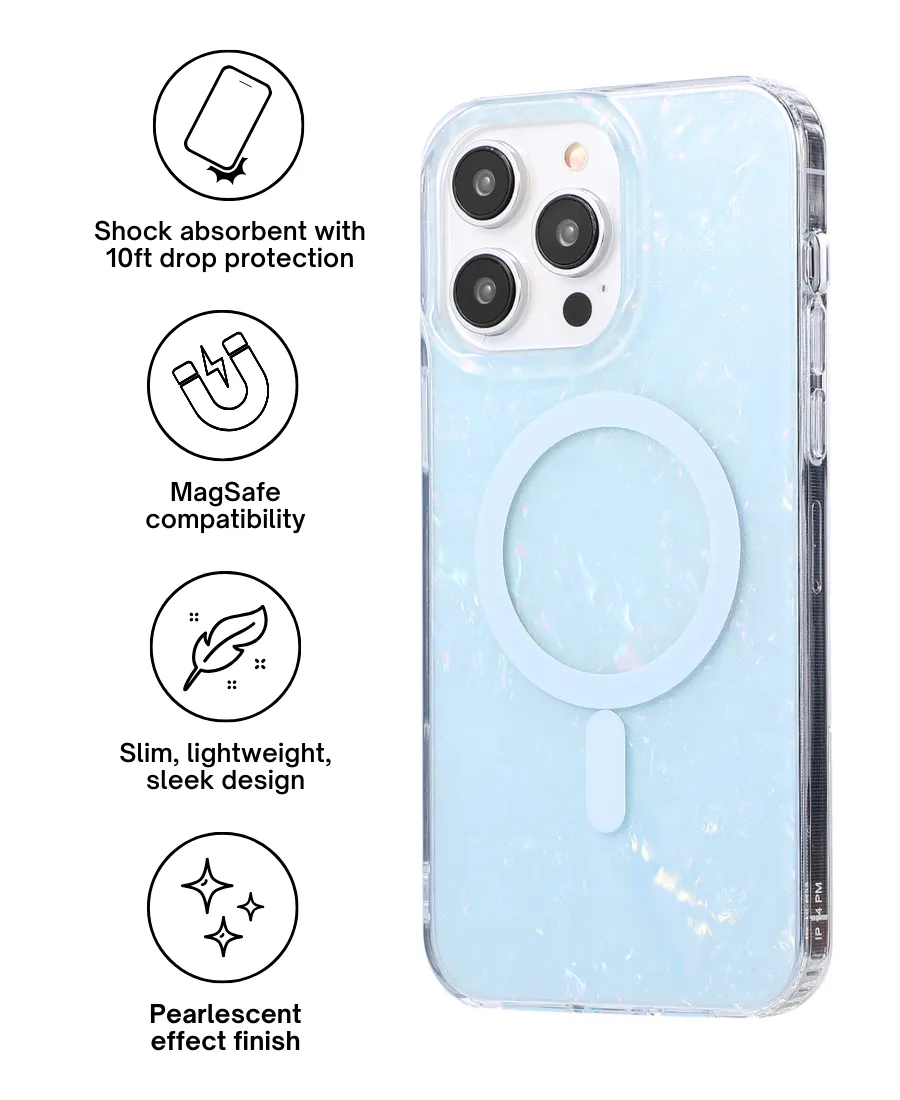Blue Mother of Pearl MagSafe Phone Case