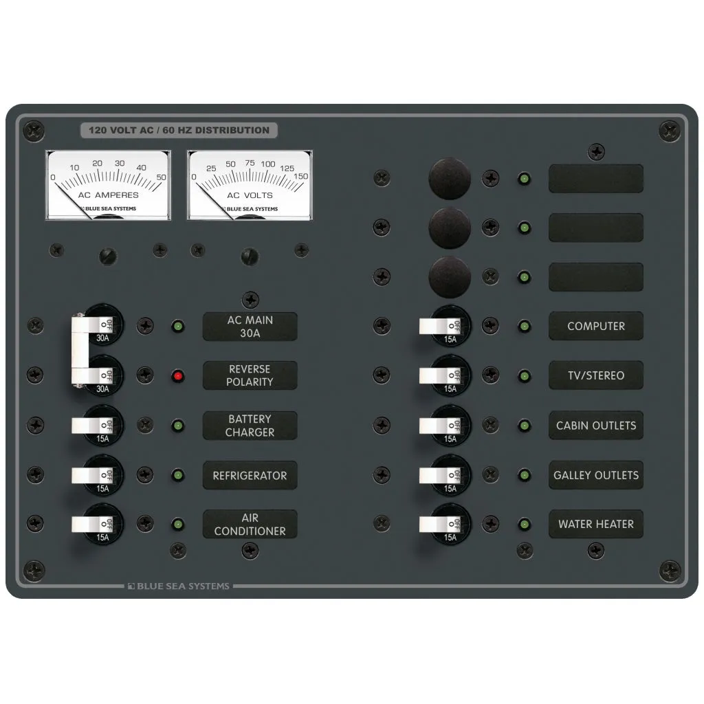 Blue Sea 11 Pos. AC Main Panel
