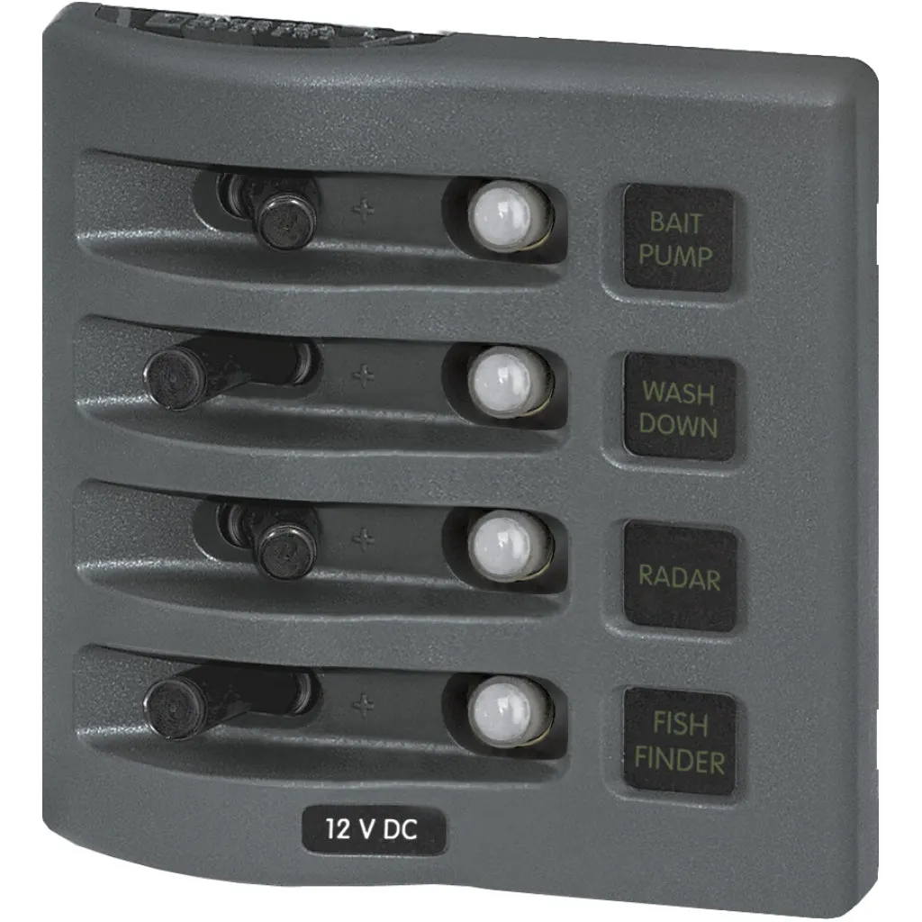 Blue Sea 12V DC Waterproof Circuit Breaker Panel