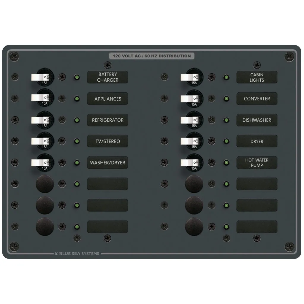 Blue Sea 16 Pos. AC Panel