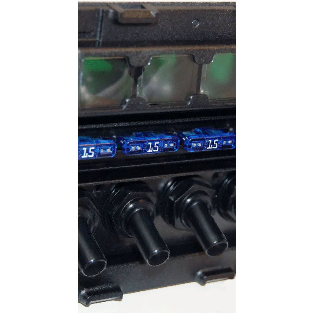 Blue Sea 4308 WeatherDeck 12V DC Fuse Panel  8 Pos
